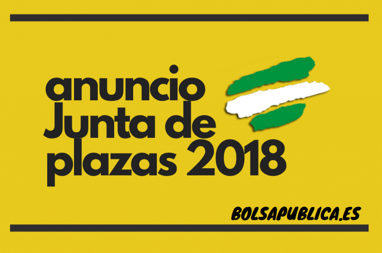 plazas junta de andalucía oposiciones profesores 2018