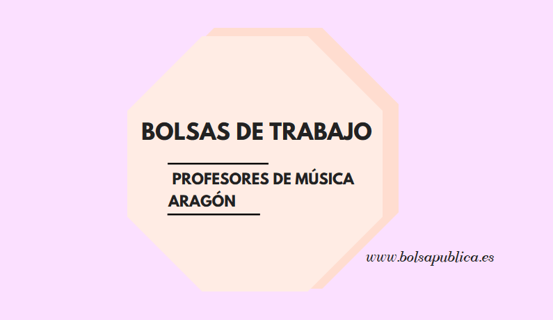 bolsa de musica para profesores de secundaria en Aragón