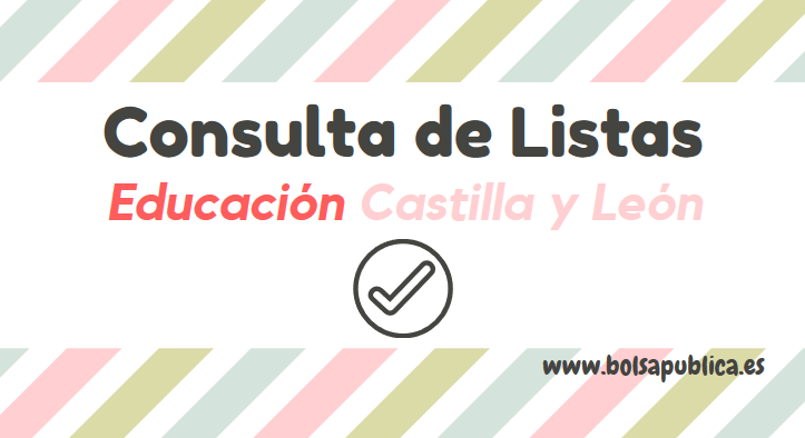 consulta de listas docentes Castilla y León