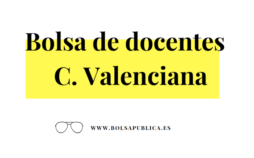 bolsa de docentes de la Comunidad Valenciana para cursos FPO