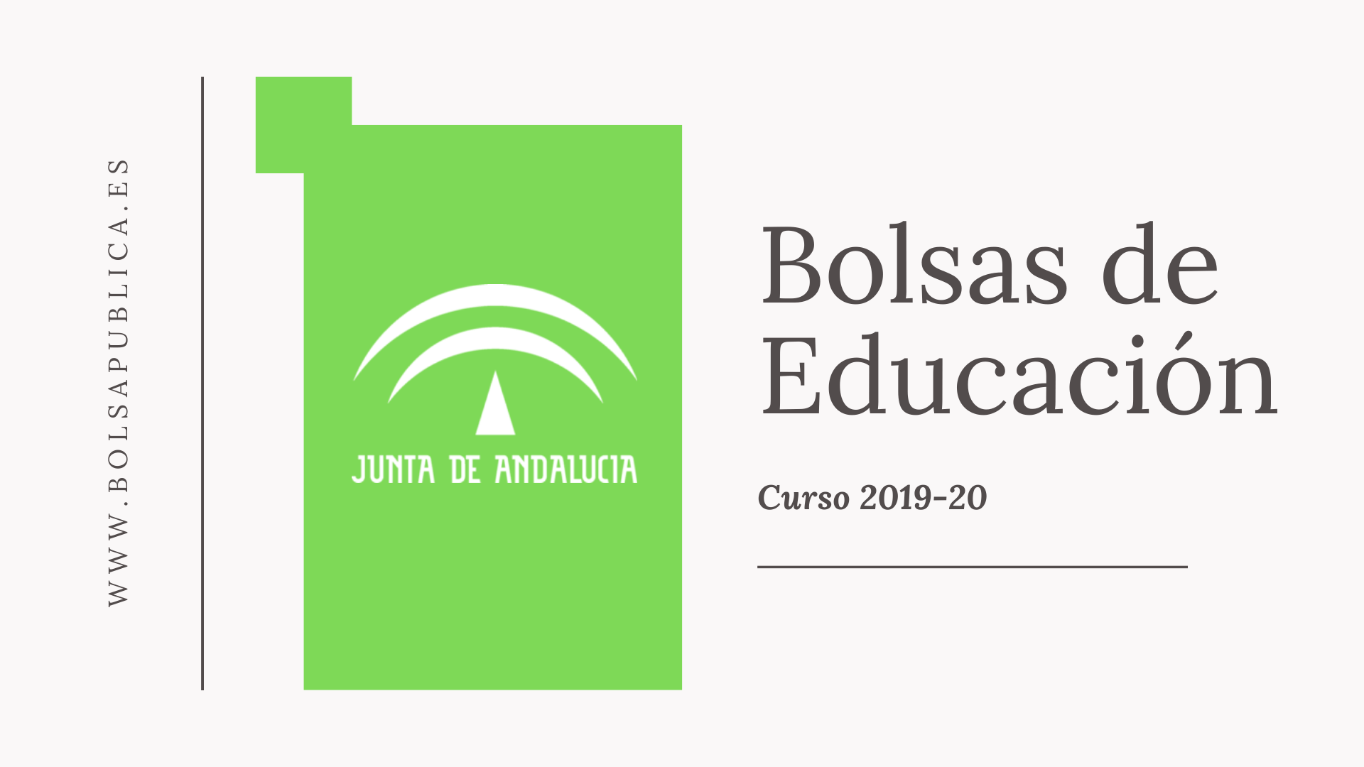blanco como la nieve Canberra Más Bolsas de Educación en Andalucía. Curso 2019-20 - Bolsapublica.es