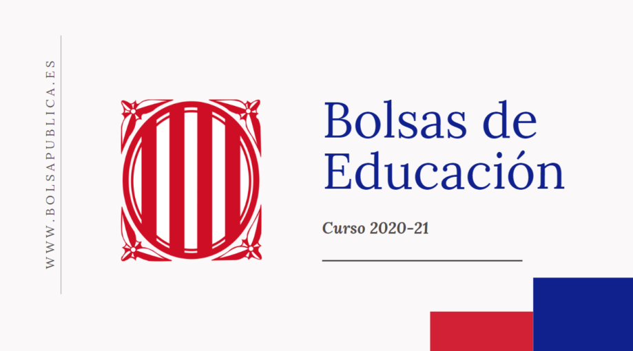 bolsas docentes de Cataluña curso 2020-21