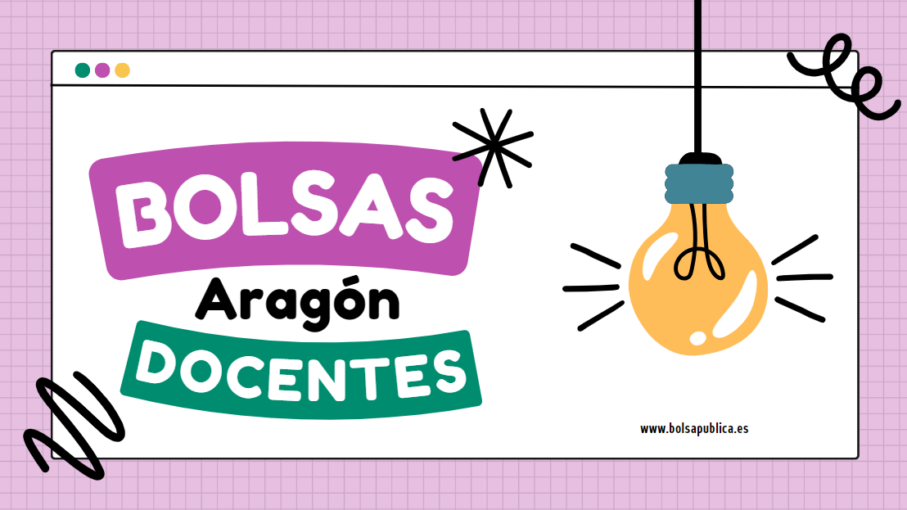 Bolsas docentes en Aragón curso 2023 2024