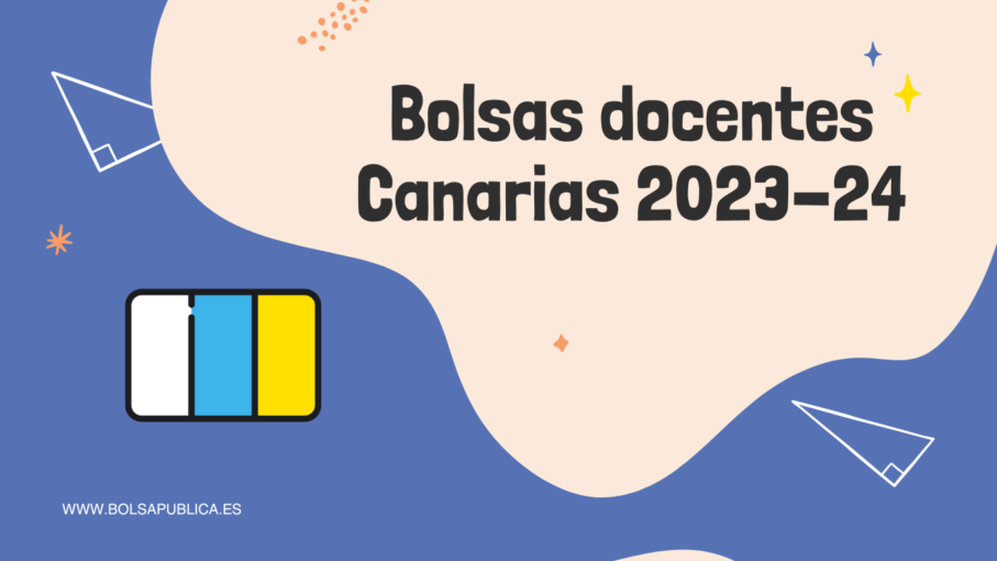 Bolsas docentes en Canarias curso 2023-24