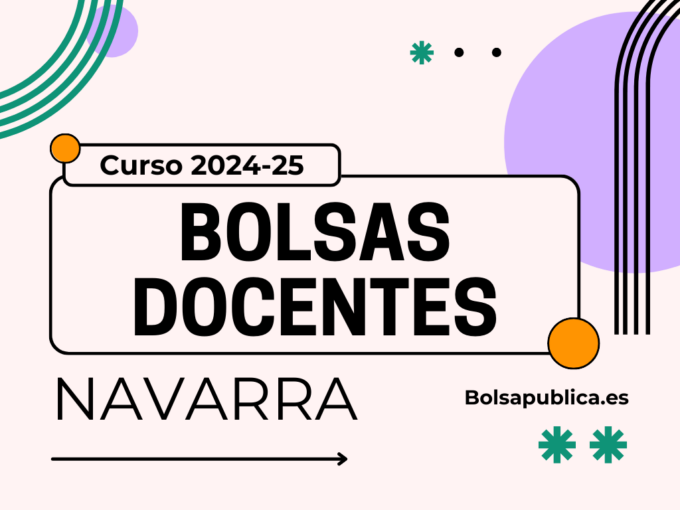 Bolsas docentes en Navarra para el curso 2024-25 para profesores y maestros