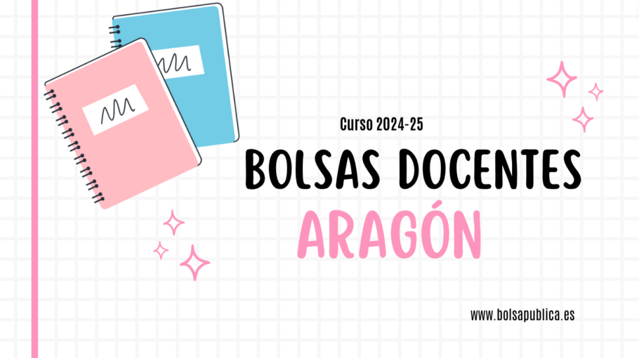 Bolsas para docentes en Aragón. Curso 2024 - 2025