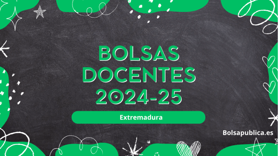 Bolsas docentes en Extremadura 2025