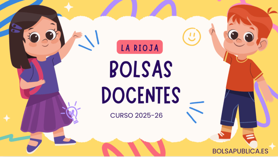 Bolsas docentes en La Rioja curso 2025-26