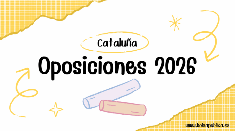 Oposiciones docentes en Cataluña 2026
