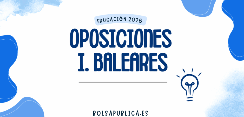 Oposiciones docentes I. Baleares 2026