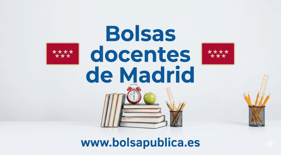 Guía de bolsas docentes en la Comunidad de Madrid: requisitos, baremo e inscripción